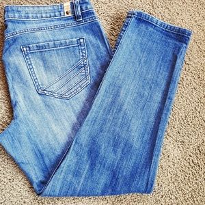 LC denim distressed jean capris 12